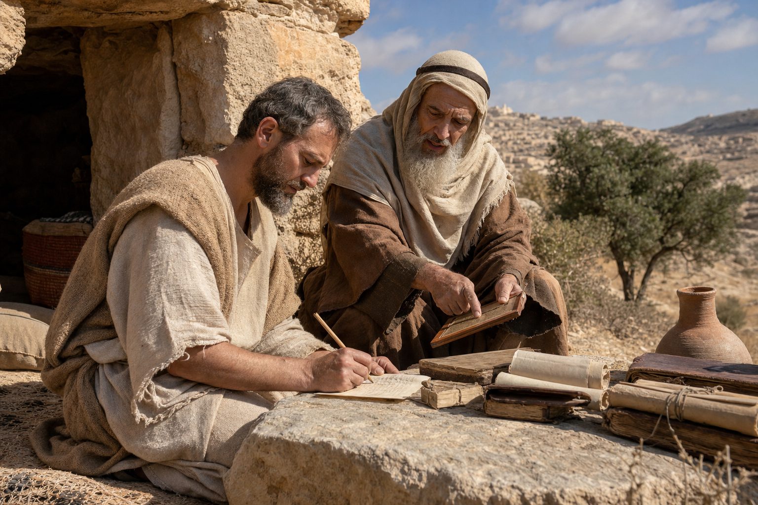 Photo-realistic depiction, Life of the Blessed Hieronymus, Orthodox calendar, 2026-06-28, saint_life